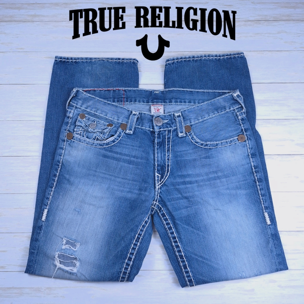 True Religion Men's Blue Jeans